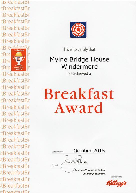 Mylne Bridge House Bed and Breakfast Windermere Εξωτερικό φωτογραφία